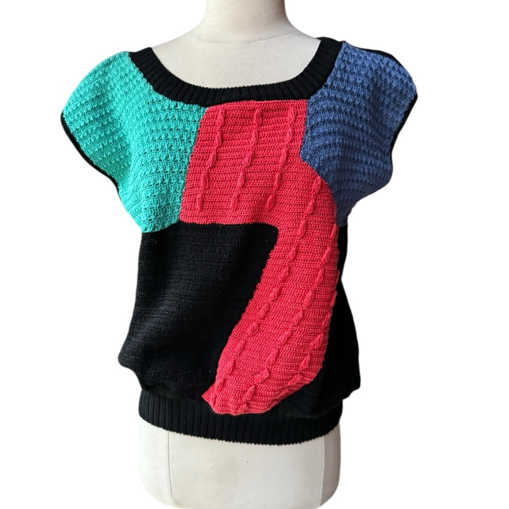 1980s Jarequelas‎ Fashion, Handmade, 100% Cotton Sweater